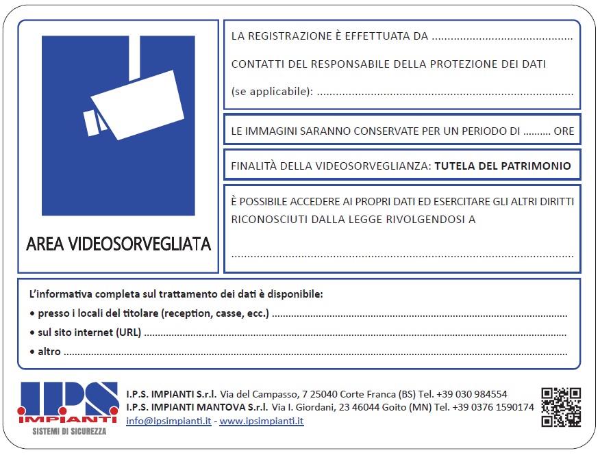 2 Cartelli 'Area Video Sorvegliata' In PVC 1mm 15x22,5 Cm - Adesivi Anti-UV Per Interno/esterno, A Norma Di Legge
